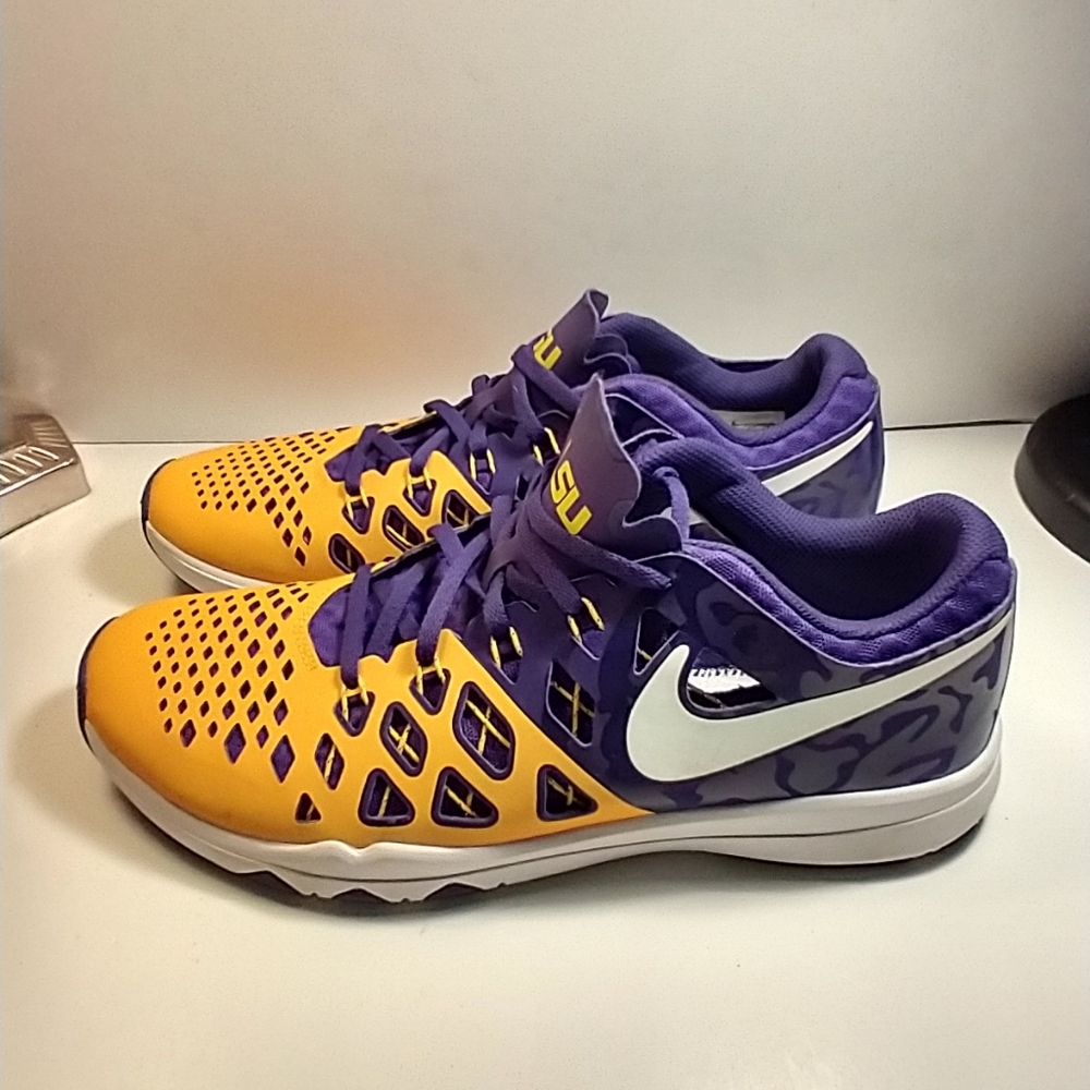 Nike Train Speed 4 AMP LSU Tigers NCAA Sneakers Shoes Men's sz 10. - Picture 3 of 10